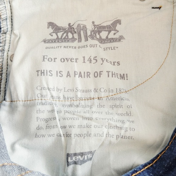 Levi's 505 Men's Regular Fit Jeans – Blue Denim, Size 38W 29L - Picture 7 of 9